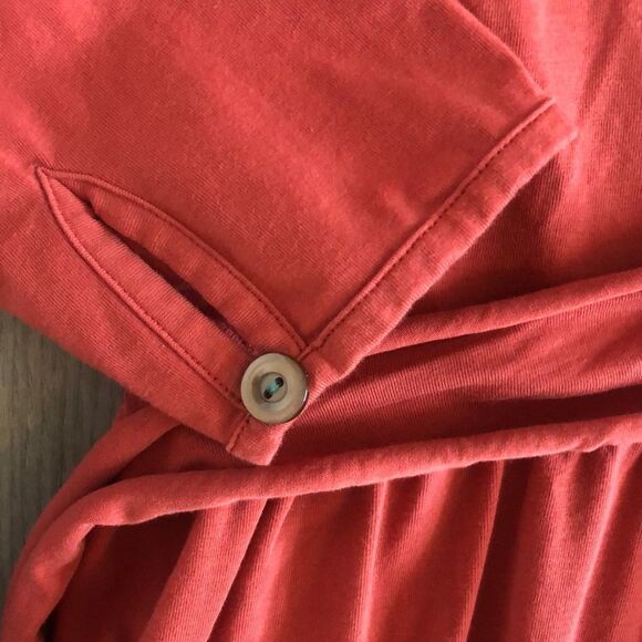 EEEUC MATILDA JANE WOMENS KIMONO LEAVE DRESS IN PAPRIKA SIZE MEDIUM - Picture 6 of 9